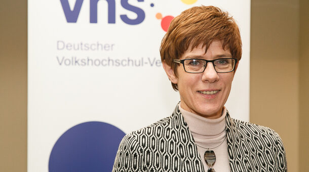 DVV-Präsidentin Annegret Kramp-Karrenbauer