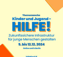 Sharepic zur Themenwoche "Kinder und Jugend - HILFE" (9.-12.12.2024)